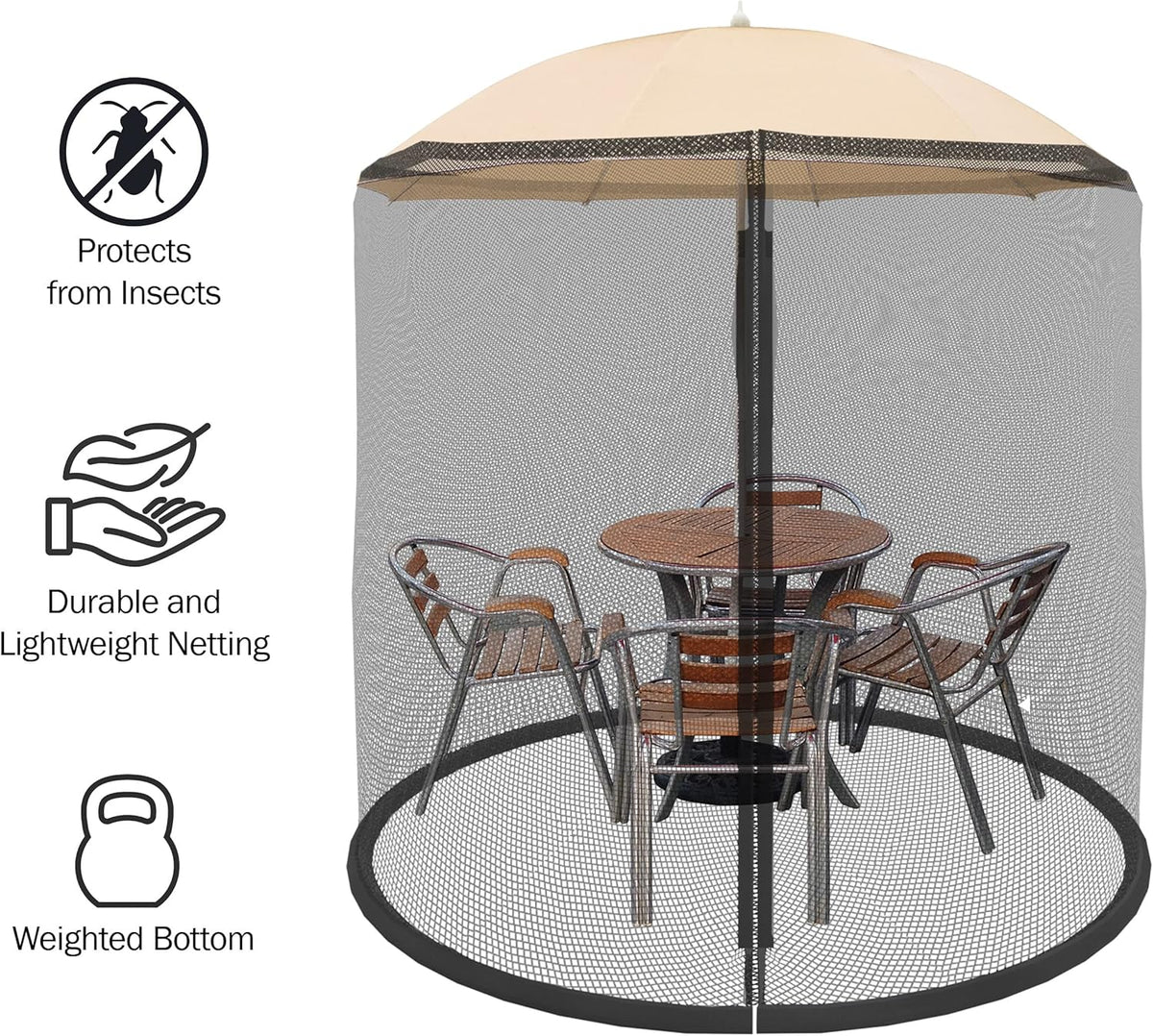 Bug Screen Mosquito Net for Patio Umbrellas