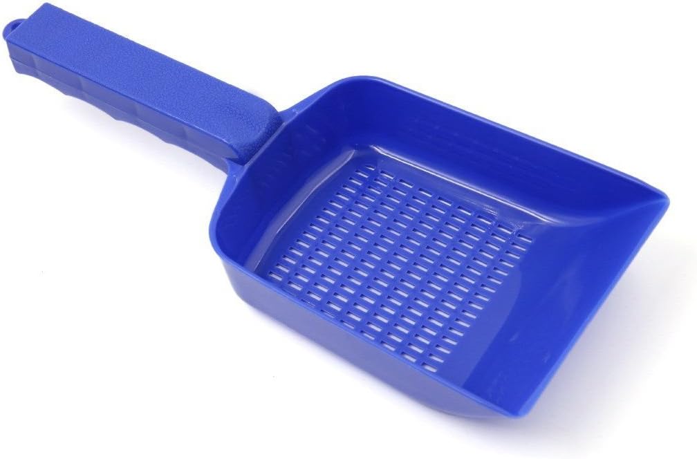 Aquarium Fish Tank Garden Sand Soil Scraper Cleaning Pan Scoop Shovel Blue