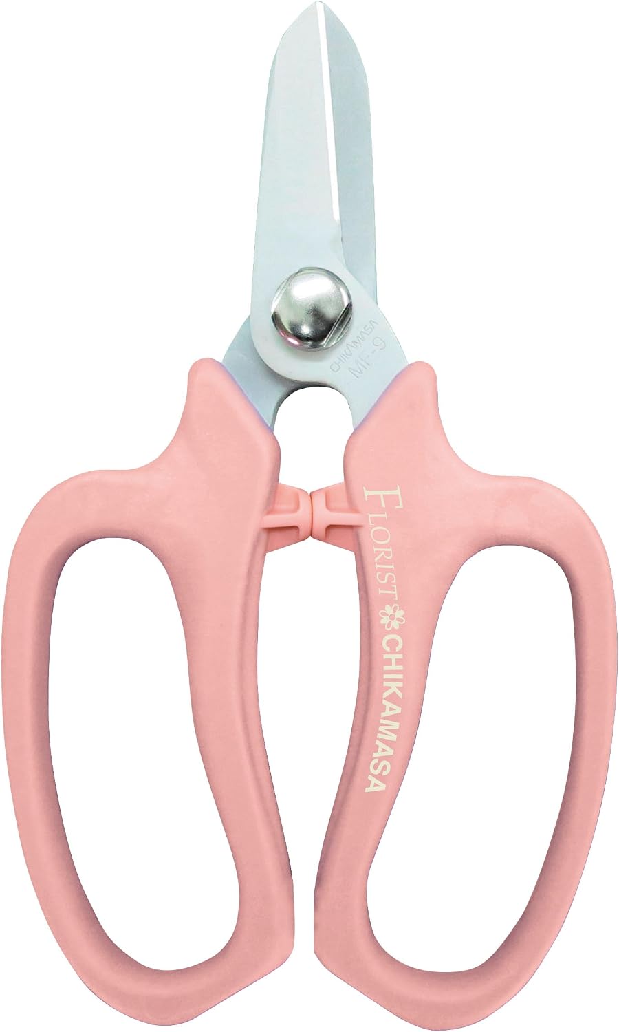 CHIKAMASA MF-9000, Precision Shears for Florists, Carbon Steel with Fluorine Coating and built-in wire cutter. For flower arrangement, fresh flowers, general gardening. Designed with florists. (Black)
