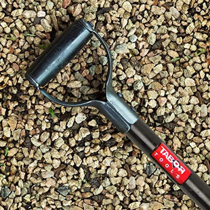 J59A Digging Fork, Steel Shaft Super Heavy Duty 4-Tine Spading Fork, Virtually Unbreakable Garden Pitchfork for Compost, Soil Turning & Digging, 40 Inch with D-Handle