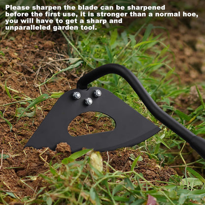 70 Inch Garden Hoe, Heavy Duty Metal Weeding Hoe Tool for Standing, Loosening Soil, Digging, Planting & Ridging - Ergonomic Gardening Hand Tools for Women Men Seniors