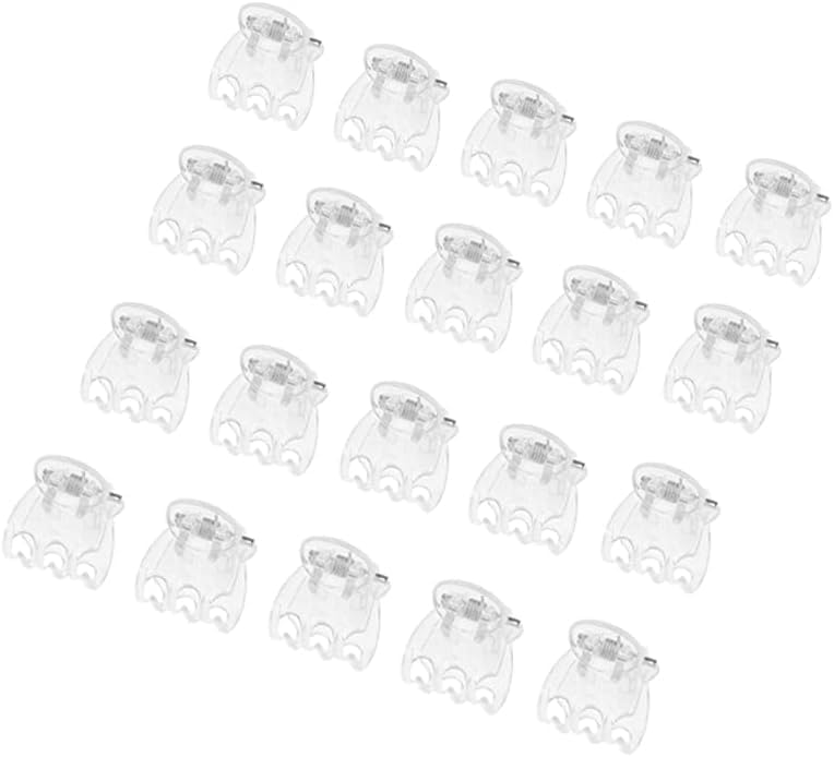 50Pcs Plant Orchid Clips Flowers Support Clear Fixer for Garden Vine Stem Plants Climbing Clasp Transparent 6 Claws Orchid Clips Plastic Butterfly Plant Support Structures