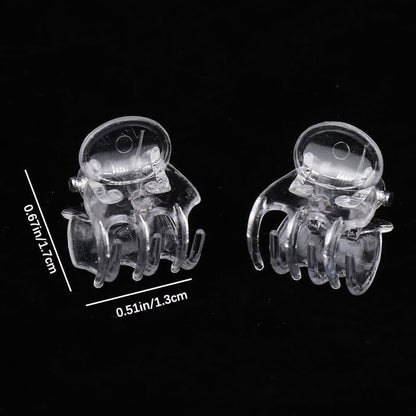 50Pcs Plant Orchid Clips Flowers Support Clear Fixer for Garden Vine Stem Plants Climbing Clasp Transparent 6 Claws Orchid Clips Plastic Butterfly Plant Support Structures