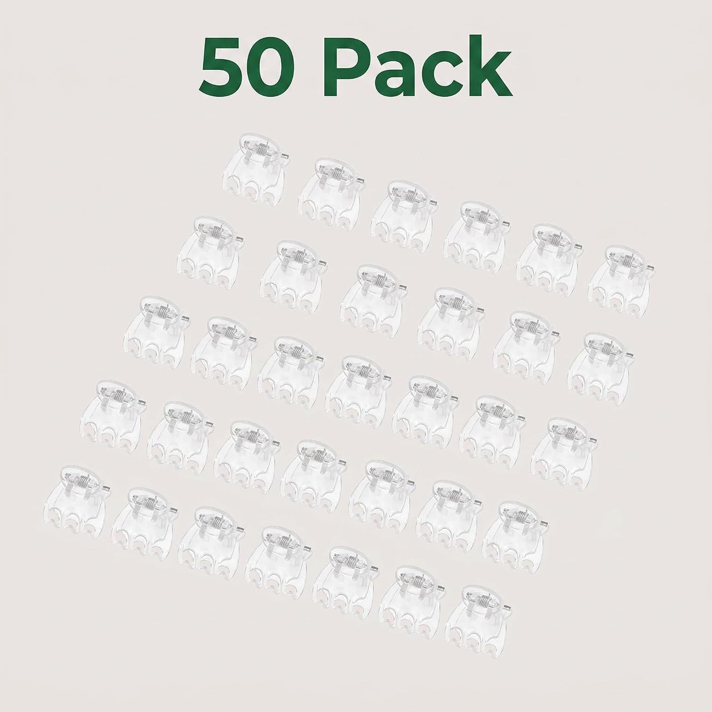 50Pcs Plant Orchid Clips Flowers Support Clear Fixer for Garden Vine Stem Plants Climbing Clasp Transparent 6 Claws Orchid Clips Plastic Butterfly Plant Support Structures