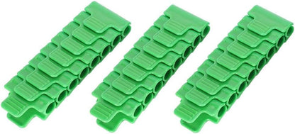 24Pcs Greenhouse Film Clamps Film Row Cover Netting Tunnel Hoop Clip Plastic Frame Shading Net Rod Clips Gardening Tool for 11mm/0.43" Plant Stakes Raised Bed Cover