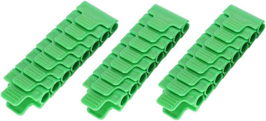 24Pcs Greenhouse Film Clamps Film Row Cover Netting Tunnel Hoop Clip Plastic Frame Shading Net Rod Clips Gardening Tool for 11mm/0.43" Plant Stakes Raised Bed Cover
