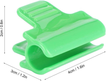 24Pcs Greenhouse Film Clamps Film Row Cover Netting Tunnel Hoop Clip Plastic Frame Shading Net Rod Clips Gardening Tool for 11mm/0.43" Plant Stakes Raised Bed Cover