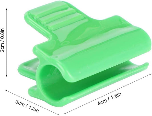 24Pcs Greenhouse Film Clamps Film Row Cover Netting Tunnel Hoop Clip Plastic Frame Shading Net Rod Clips Gardening Tool for 11mm/0.43" Plant Stakes Raised Bed Cover