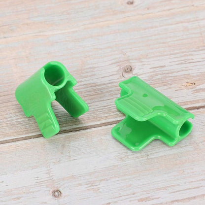 24Pcs Greenhouse Film Clamps Film Row Cover Netting Tunnel Hoop Clip Plastic Frame Shading Net Rod Clips Gardening Tool for 11mm/0.43" Plant Stakes Raised Bed Cover