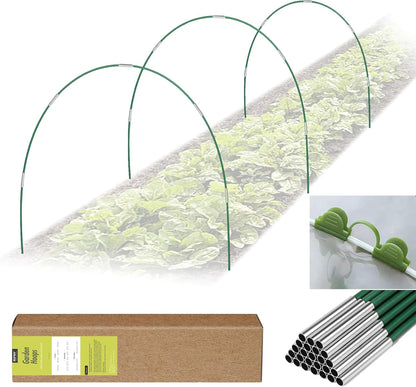 60 PCS Garden Hoops for Raised Beds, Greenhouse Hoops for Row Cover