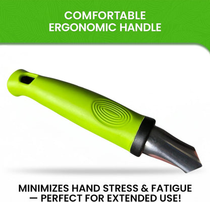 Hand Weeder Tool with Ergonomic Handle - Weed Puller for Planting, Weeding, Flower and Vegetable Care in Lawn Garden Yard | Rust Resistant