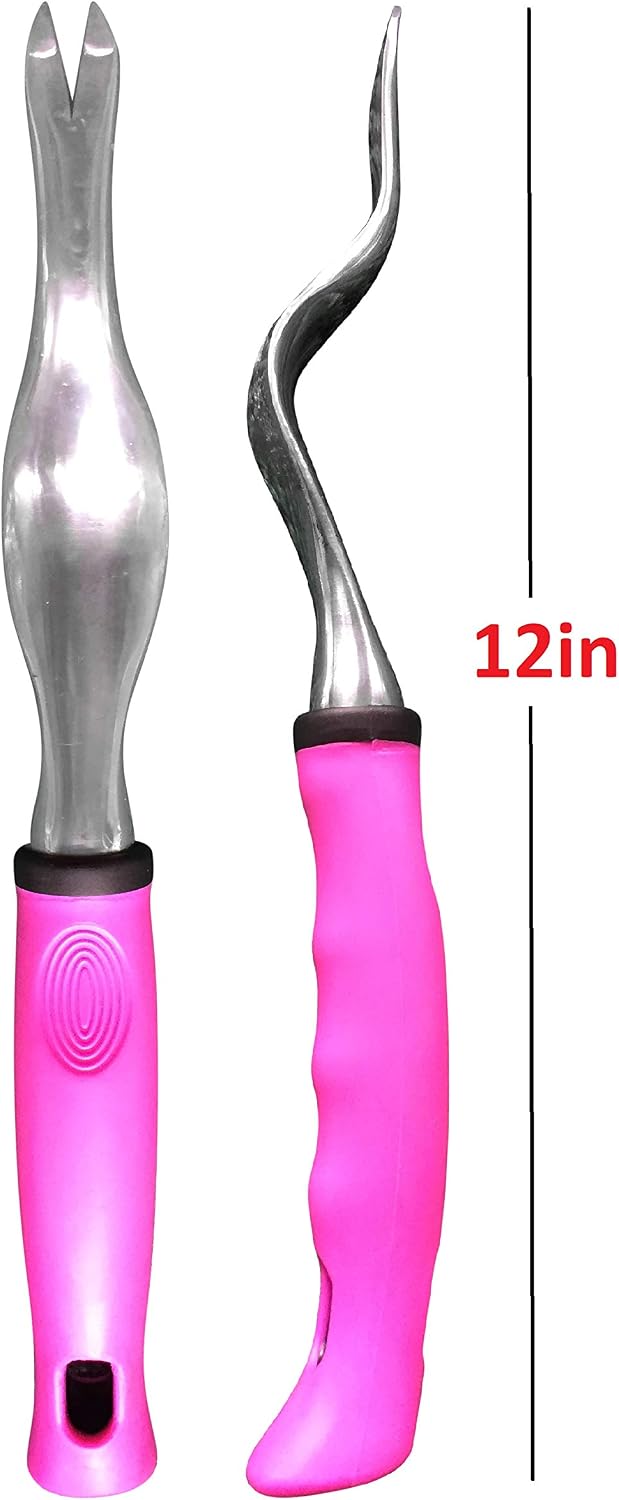 Hand Weeder Tool with Ergonomic Handle - Weed Puller for Planting, Weeding, Flower and Vegetable Care in Lawn Garden Yard | Rust Resistant