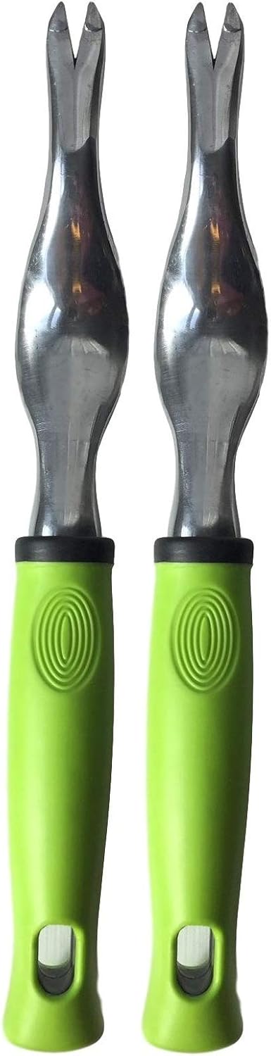 Hand Weeder Tool with Ergonomic Handle - Weed Puller for Planting, Weeding, Flower and Vegetable Care in Lawn Garden Yard | Rust Resistant