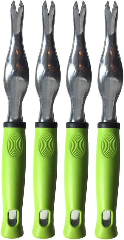 Hand Weeder Tool with Ergonomic Handle - Weed Puller for Planting, Weeding, Flower and Vegetable Care in Lawn Garden Yard | Rust Resistant