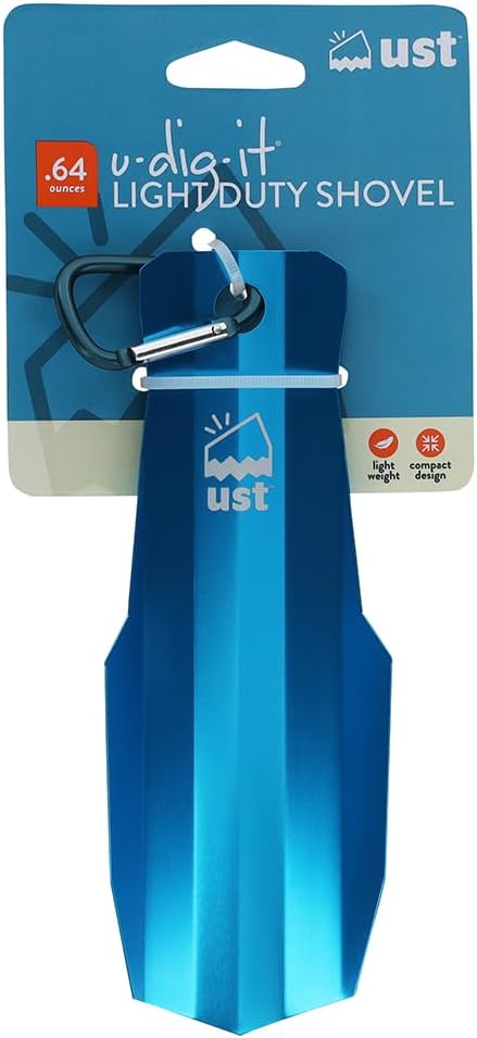 U-Dig-It Light Duty Shovel with Convenient, Lightweight Design for Outdoor Survival, Camping, Hiking