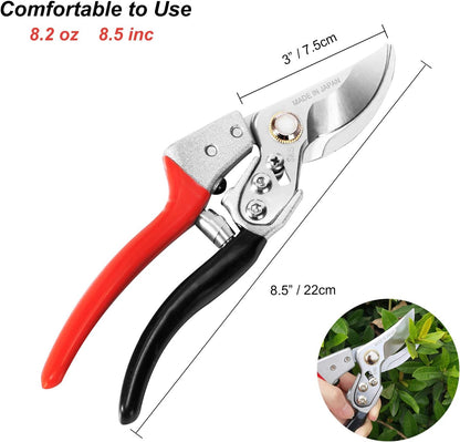 TONMA 7.5" Garden Scissors, Made in Japan, Pruning Shears & Clippers, TP-3