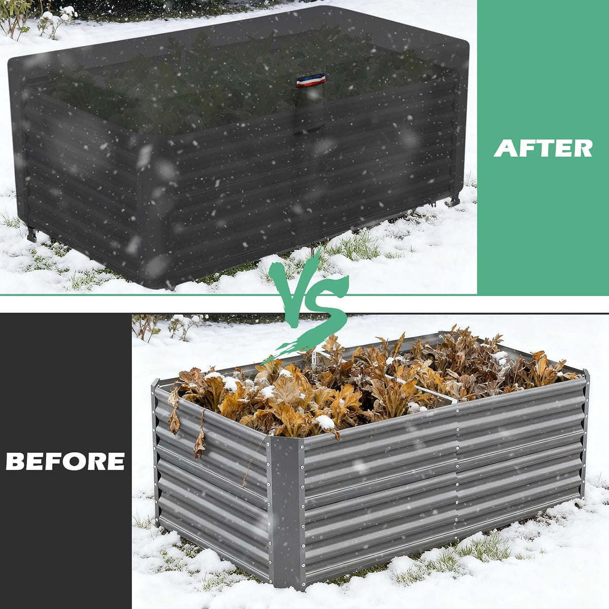 Plant Covers Freeze Protection, Fit 8x4 FT Raised Garden Beds