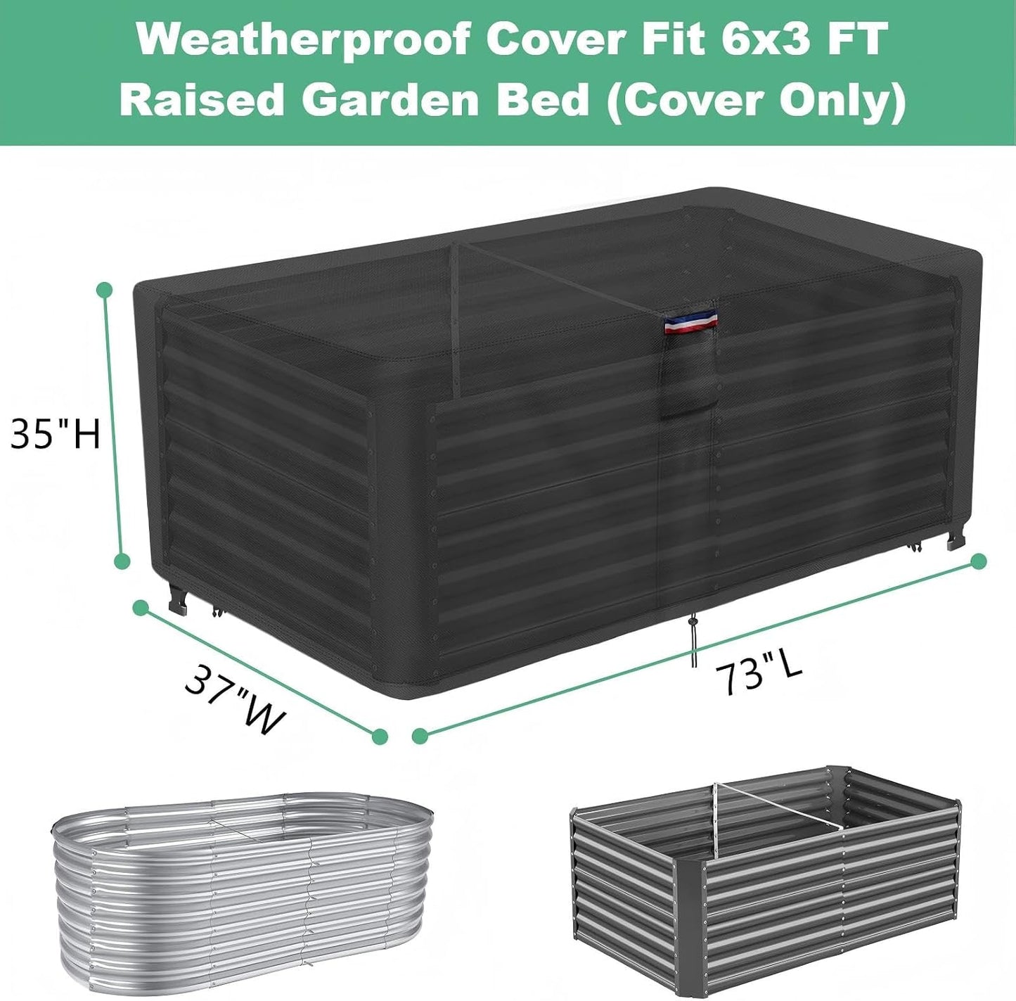 Plant Covers Freeze Protection, Fit 8x4 FT Raised Garden Beds