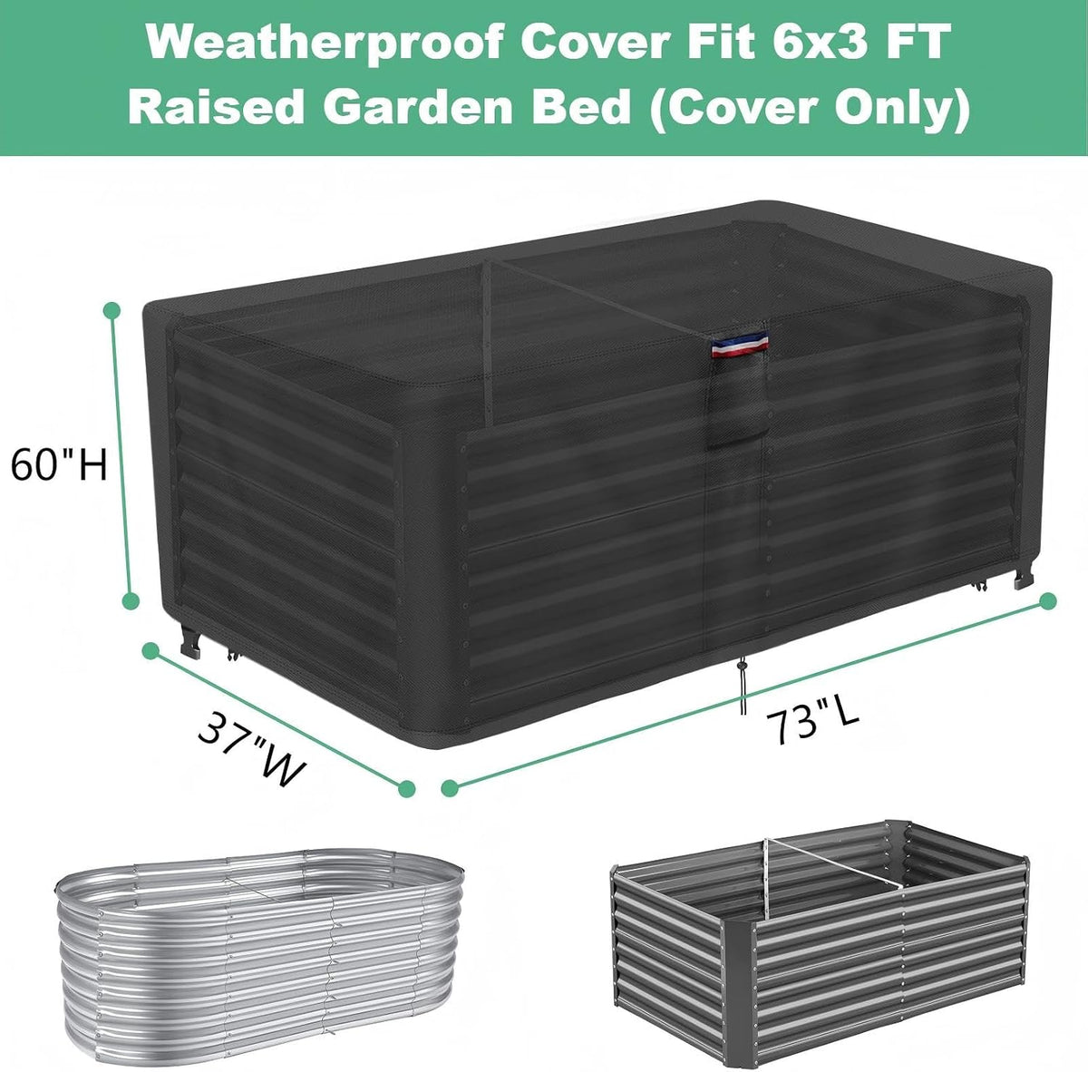 Plant Covers Freeze Protection, Fit 8x4 FT Raised Garden Beds