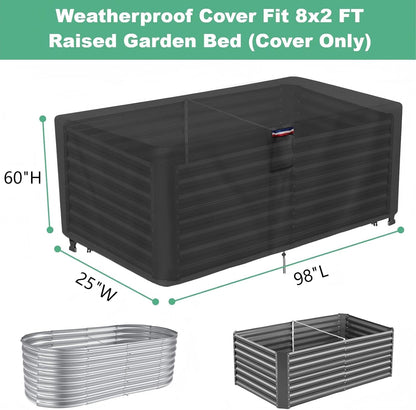 Plant Covers Freeze Protection, Fit 8x4 FT Raised Garden Beds