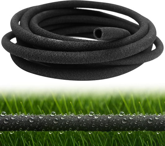 1/2 Inch Soaker Hose for Drip Irrigation Tube, Rain Barrel, 23ft Long Snip Extension Tubing Line for Gardeners Self Watering System, Planters Borders, Vegetable Plots, Hydroponics, Raised Beds Outdoor