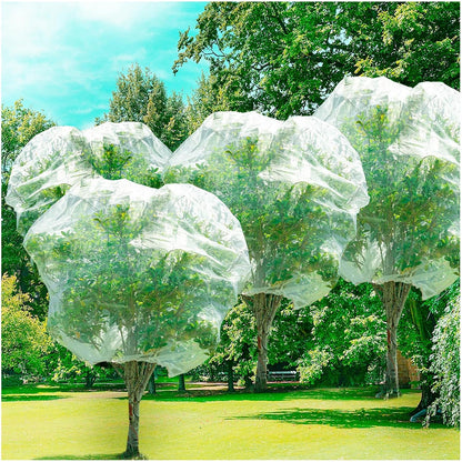 Insect Bird Barrier Mesh, 3.5 x4.6FT Garden Netting Barrier with Drawstring