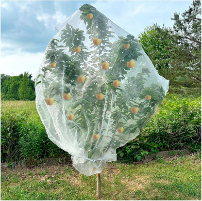 Insect Bird Barrier Mesh, 3.5 x4.6FT Garden Netting Barrier with Drawstring