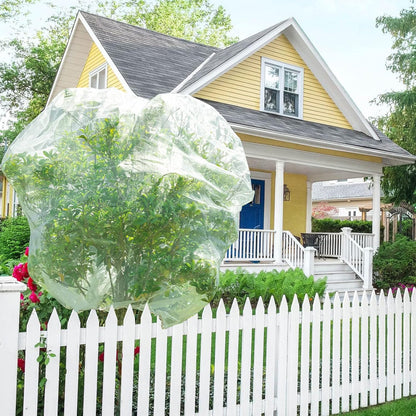 Insect Bird Barrier Mesh, 3.5 x4.6FT Garden Netting Barrier with Drawstring