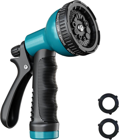 Garden Hose Nozzle Sprayer: 2 Pack 10 Watering Patterns Spray Nozzles Heavy Duty Hose Head Hose Attachment
