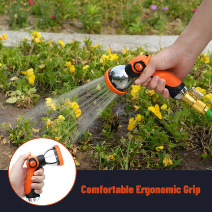 Garden Hose Nozzle Sprayer: 2 Pack 10 Watering Patterns Spray Nozzles Heavy Duty Hose Head Hose Attachment