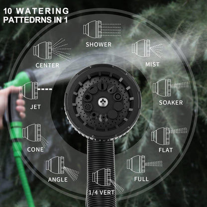 Garden Hose Nozzle Sprayer: 2 Pack 10 Watering Patterns Spray Nozzles Heavy Duty Hose Head Hose Attachment