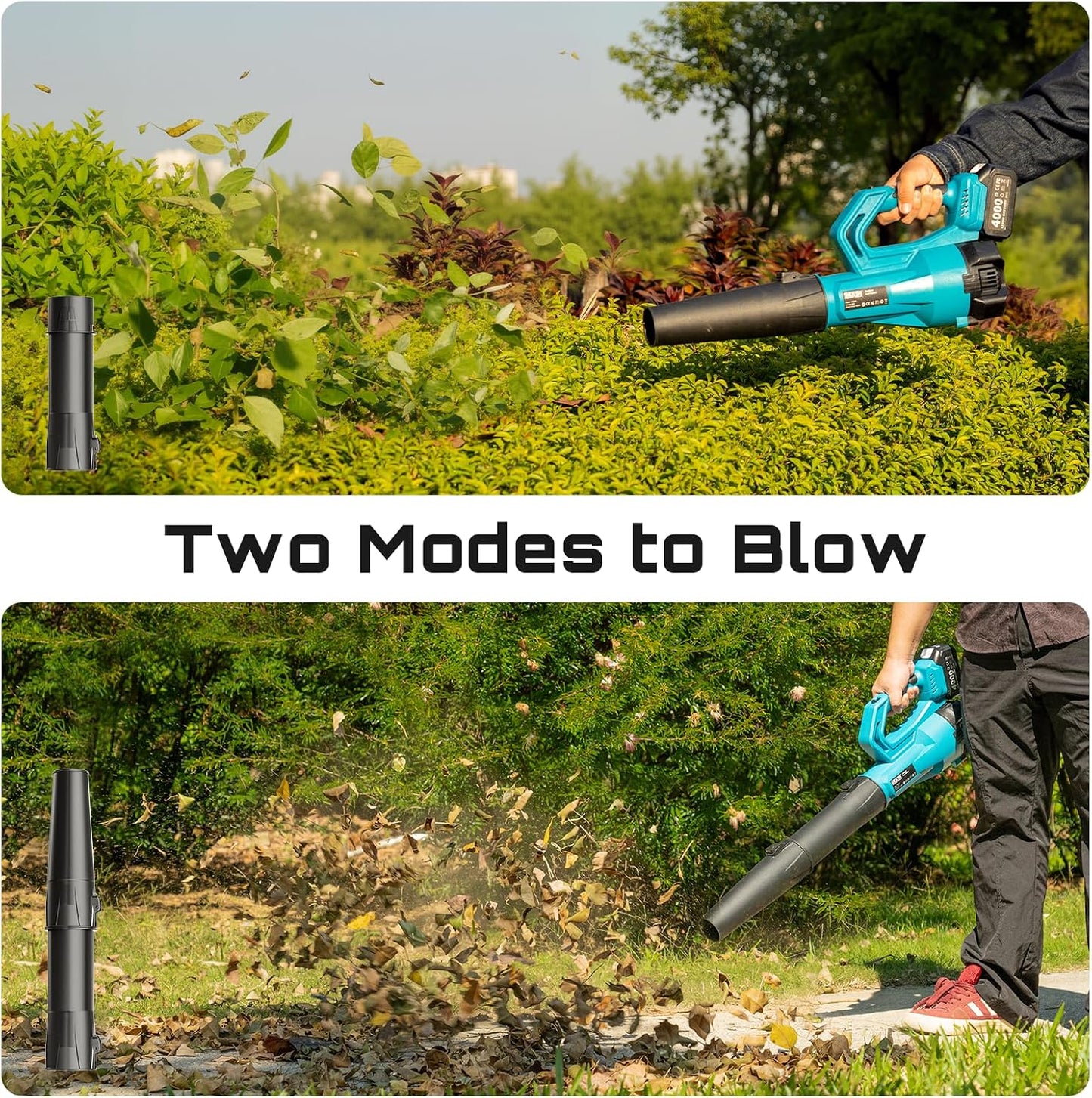 20V Pole Hedge Trimmer Cordless, 8.5 FT Reach, Dual 4.0Ah Batteries