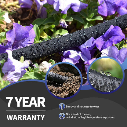 3 Pack Soaker Hose 10 FT for Garden Bed, 1/2’’ Diameter Short Soaker Hoses for Irrigation To Save 70% Water, Short Drip Soaking Hose for Vegetable Beds (3 Pack 10 FT)