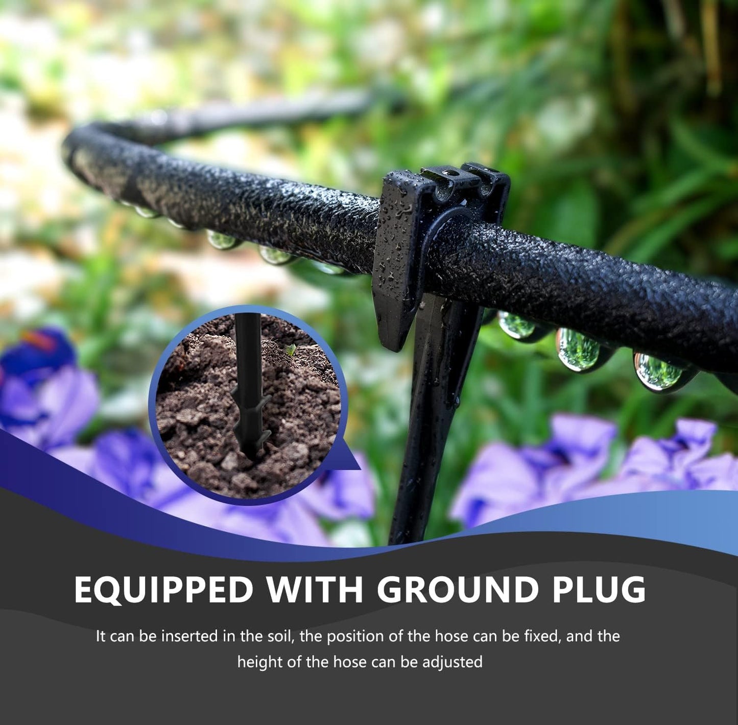 3 Pack Soaker Hose 10 FT for Garden Bed, 1/2’’ Diameter Short Soaker Hoses for Irrigation To Save 70% Water, Short Drip Soaking Hose for Vegetable Beds (3 Pack 10 FT)