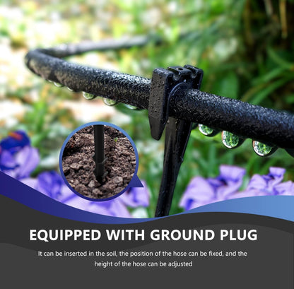 3 Pack Soaker Hose 10 FT for Garden Bed, 1/2’’ Diameter Short Soaker Hoses for Irrigation To Save 70% Water, Short Drip Soaking Hose for Vegetable Beds (3 Pack 10 FT)