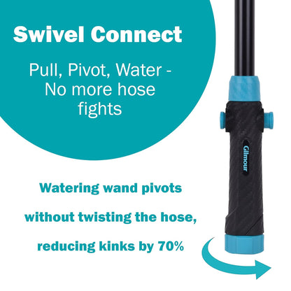 Long Reach 19" Button Control Watering Wand with Swivel Connect