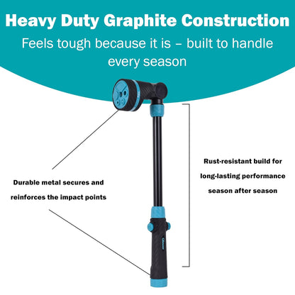 Long Reach 19" Button Control Watering Wand with Swivel Connect