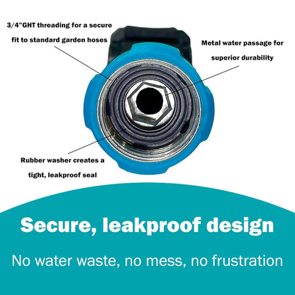 Long Reach 19" Button Control Watering Wand with Swivel Connect