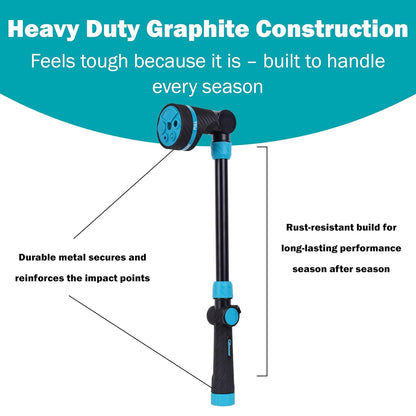 Long Reach 19" Button Control Watering Wand with Swivel Connect