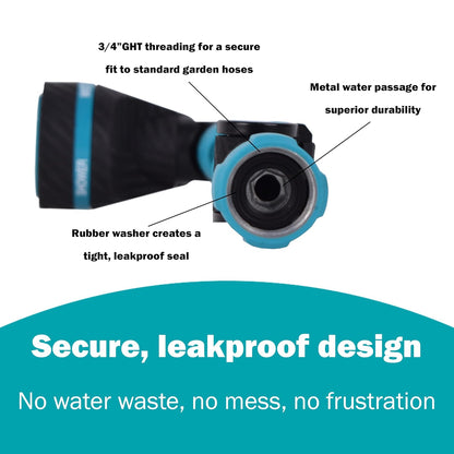 Long Reach 19" Button Control Watering Wand with Swivel Connect