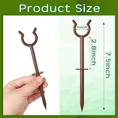 30 Pcs 3/4'' Garden Hose Guide Stakes for Yard Lawn, Black