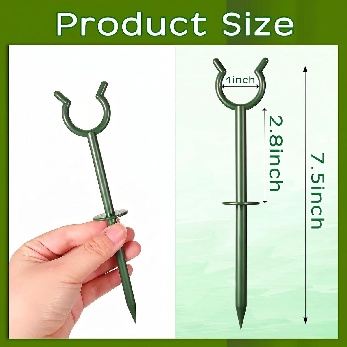 30 Pcs 3/4'' Garden Hose Guide Stakes for Yard Lawn, Black