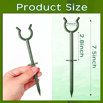 30 Pcs 3/4'' Garden Hose Guide Stakes for Yard Lawn, Black