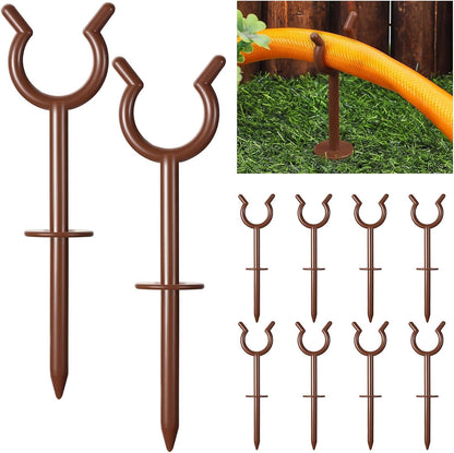 30 Pcs 3/4'' Garden Hose Guide Stakes for Yard Lawn, Black