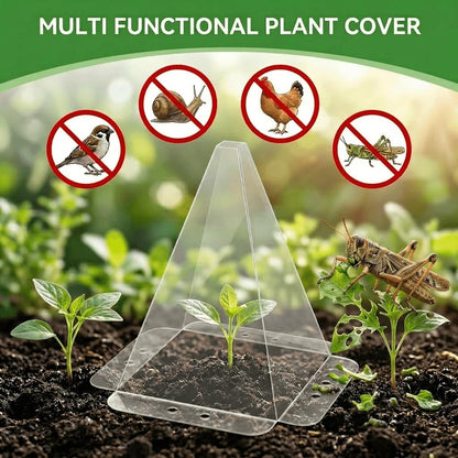 20 Pack Garden Cloches,Clear Reusable Plant Bell Covers,7.8"x11"