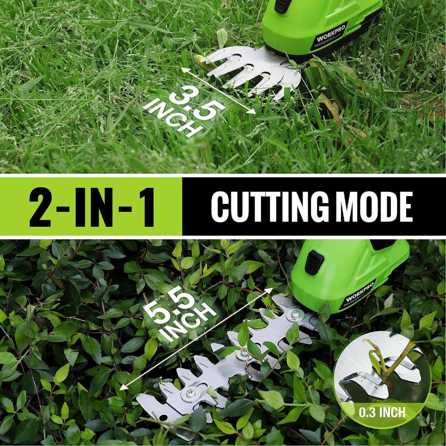 7.2V Cordless Grass Shear & Shrubbery Trimmer