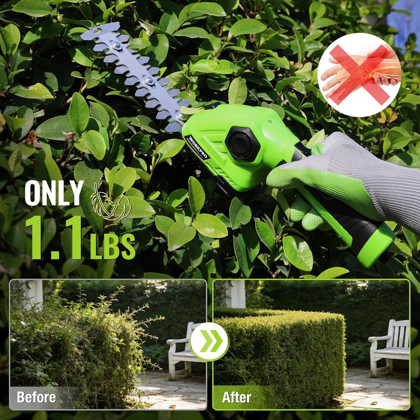 7.2V Cordless Grass Shear & Shrubbery Trimmer