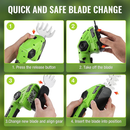 7.2V Cordless Grass Shear & Shrubbery Trimmer