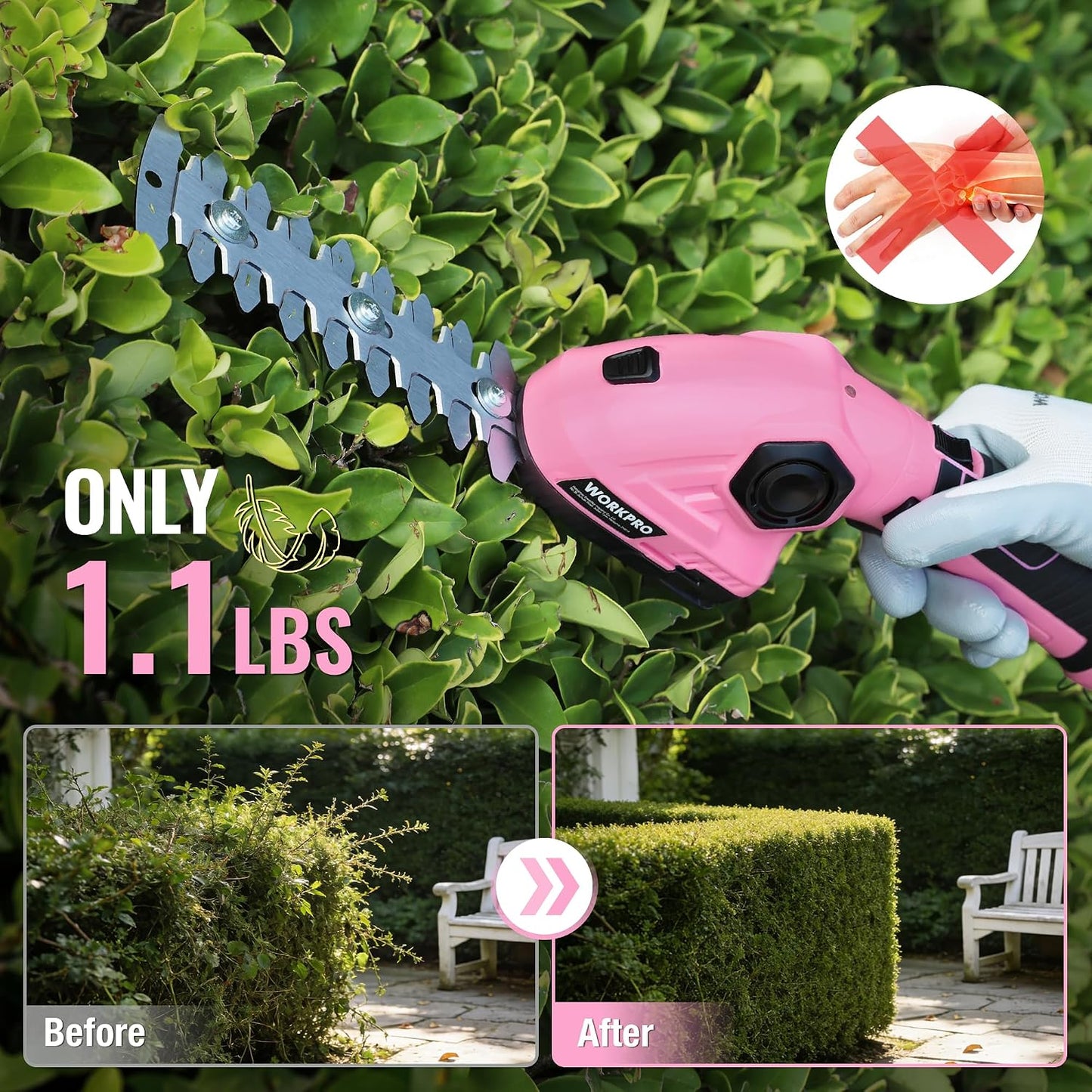 7.2V Cordless Grass Shear & Shrubbery Trimmer