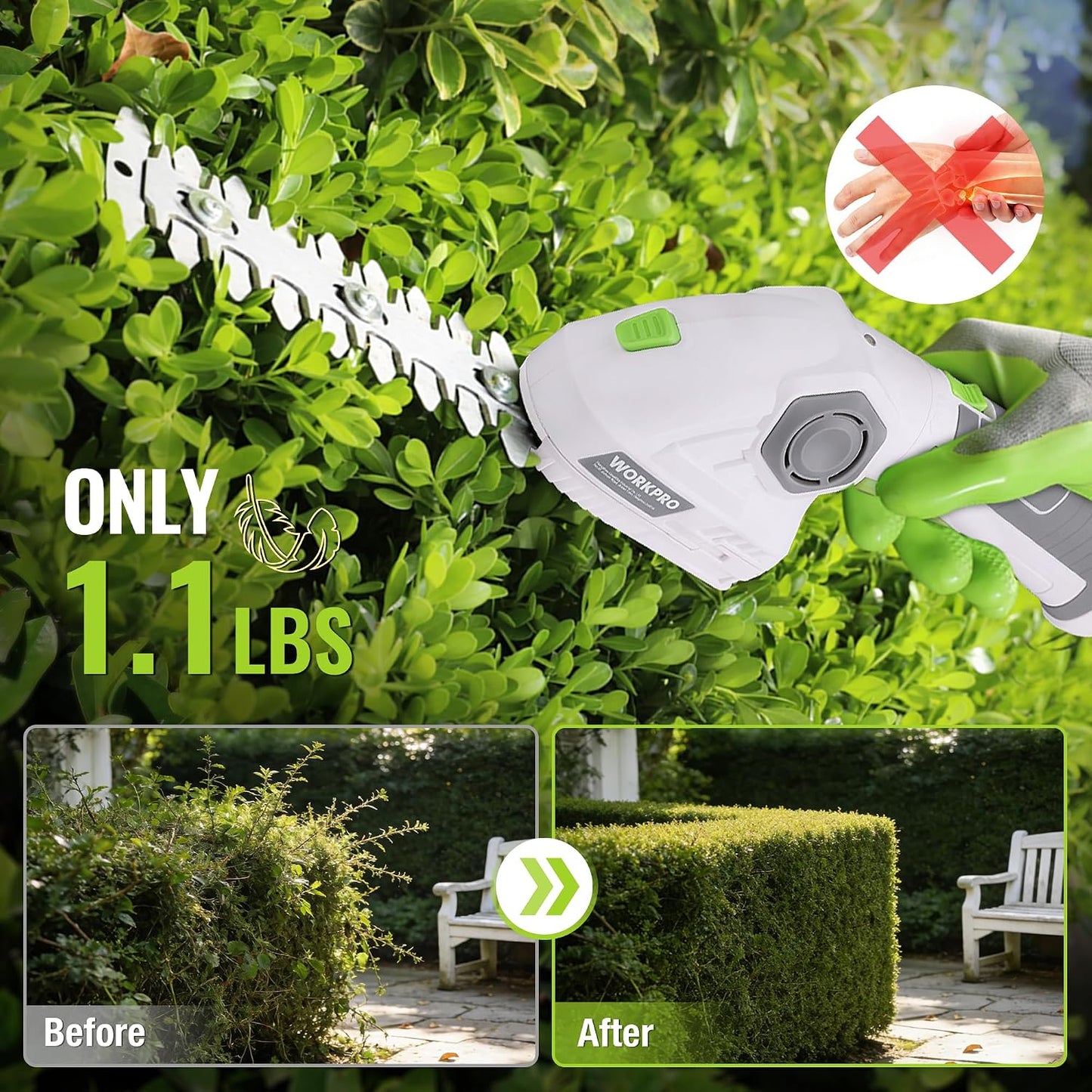 7.2V Cordless Grass Shear & Shrubbery Trimmer
